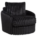 Sarco - Corduroy Upholstered Swivel Accent Arm Chair