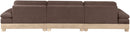 Turin - Chenille Fabric Upholstered Modular Sectional - Brown