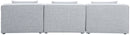 Cube - Linen Modular 3 Seat Armless Sofa