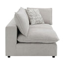 Marisa - Modular RF Loveseat With 2 Pillows - Beige Boucle