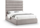 Adam - Linen Fabric Bed With 70.5" Headboard
