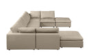 1100 - Top-Grain Italian Leather 8-Piece Sectional With Chaise