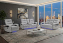 U6611 - 3 Piece Living Room Set (15 Power Reclining Sofa / Power Console Reclining Loveseat / Power Recliner) - Dark Gray