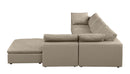 1100 - 5-Piece Right Arm Facing 3-Seat Sectional (Top-Grain Italian Leather)