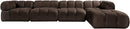 Orin - Fabric Velvet 5 Piece Modular Sectional