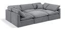 Indulge - Velvet 6 Piece Modular Sectional
