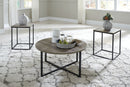 Wadeworth - Occasional Table Set (Set of 3) - Brown / Beige