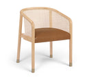 Sylvan - Vegan Leather Dining Chair (Set of 2) - Natural Frame