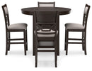 Langwest - Dining Room Counter Table Set (Set of 5) - Brown
