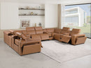 1224 - 12-Piece U-Shaped Sectional Sofa In With 4 Power Recliners & Power Headrests