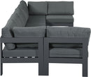 Nizuc - Outdoor Patio 7 Piece Modular Sectional With Gray Frame