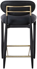 Riccio - Stool - Black And Gold Frame