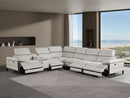 1246 - 7-Piece L-Shaped Modular Power Reclining Sectional With 4 Power Recliners And Power Headrests