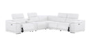 2679 - 6-Piece L-Shaped Power Reclining Sectional In Genuine Leather (3 Recliners)