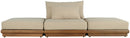 Mirella - 3 Piece Water Resistant Fabric Upholstered Outdoor Patio Modular Sofa