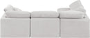 Indulge - Velvet 4 Piece Modular Sectional