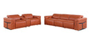 1126 - 6-Piece Modular Power Reclining Sofa And Console Loveseat Set In With 5 Power Recliners & Power Headrests