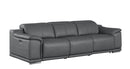 2679 - Genuine Leather Sofa With 3 Power Recliners