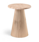 Cindra - Genuine Marble Top And Iron Base Table