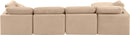Indulge - Velvet 5 Piece Modular Sectional With Chaise