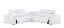 2679 - 5-Piece L-Shaped Power Reclining Sectional In Genuine Leather (3 Recliners)