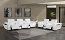 1224 - 8-Piece Modular Power Reclining Sofa & Loveseat Set In With 5 Power Recliners & Power Headrests