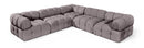 Orin - Velvet 5 Piece Modular Corner Sectional