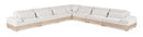 Turin - Chenille Fabric Upholstered Modular Sectional - White