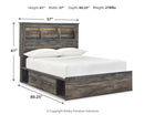 Drystan - Panel Bookcase Bed