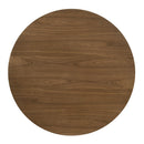 Delmon - Round Dining Table - Dark Walnut