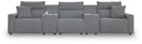 Modmax II - Reclining Sectional - Salt And Pepper