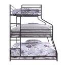 Caius II - Twin Over Full/Queen Bunk Bed - Gunmetal