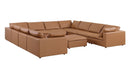 1100 - 11-Piece U-Shaped Sectional In Top-Grain Italian Leather