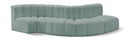 Arc - Faux Leather 5 Piece Modular Sofa