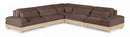 Turin - Chenille Fabric Upholstered Modular Sectional - Brown