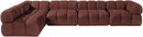 Orin - Velvet 5 Piece Modular Sectional