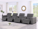 1208 - 7 Piece Leather Sofa With 4 Power Recliners And Power Headrests
