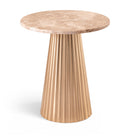Cindra - Genuine Marble Top And Iron Base Table
