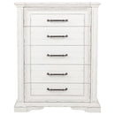 Mckinney - 5-Drawer Bedroom Chest Of Drawers - Vintage White