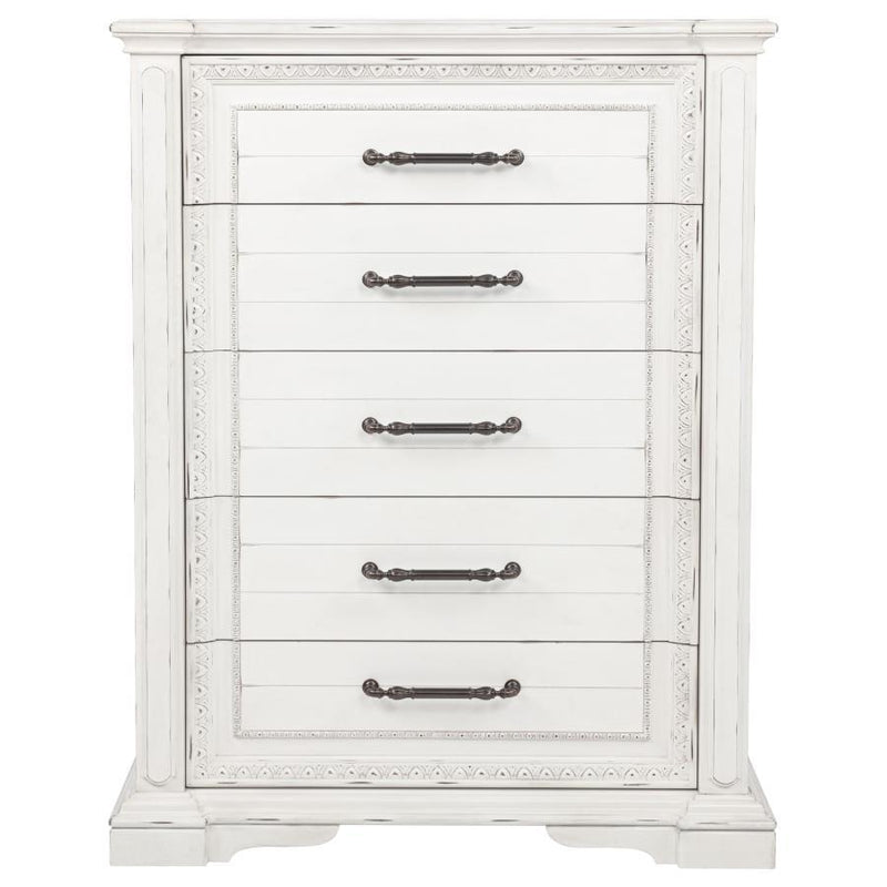 Mckinney - 5-Drawer Bedroom Chest Of Drawers - Vintage White