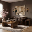 Orin - Velvet Performance Fabric Upholstered 2 Piece Modular Sofa