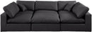 Comfy - 6 Piece Faux Leather Sectional