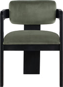 Sacha - Velvet Dining Chair With Black Base (Set of 2)