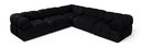 Orin - Velvet 5 Piece Modular Corner Sectional