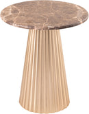 Cindra - Genuine Marble Top And Iron Base Table
