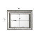 Antares - Mirror With LED - Light Gray Oak