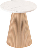 Cindra - Genuine Marble Top And Iron Base Table