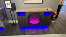 Alora - Marble 70" Entertainment Unit With Speakers And LED - Dark Gray / Light Gray