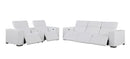 1208 - Leather Reclining Set (Sofa & Loveseat With 5 Power Recliners)