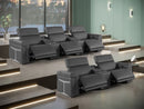 1126 - 8-Piece Modular Power Reclining Sofa & Loveseat Set In With 5 Power Recliners & Power Headrests